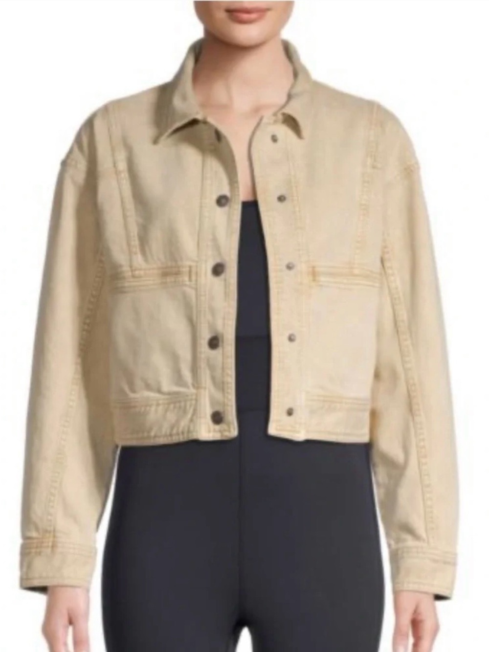 Free people cropped jean jacket - Picture 8 of 8